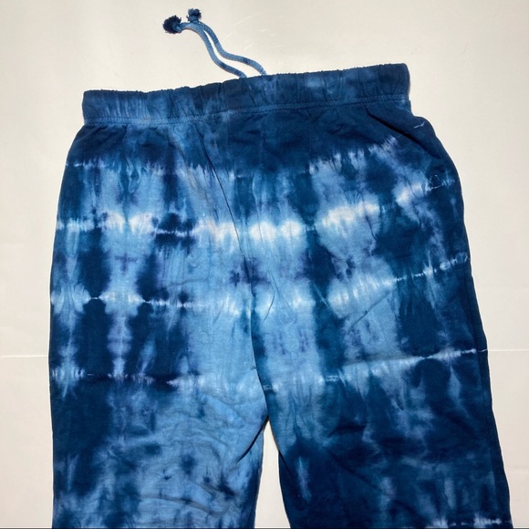 NWT Blue Tie Dye Lightweight Sweatpants sz M - Picture 2 of 6